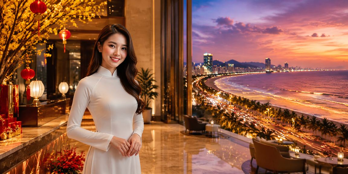 Người chơi casino trực tuyến tại Đà Nẵng mặc áo dài truyền thống