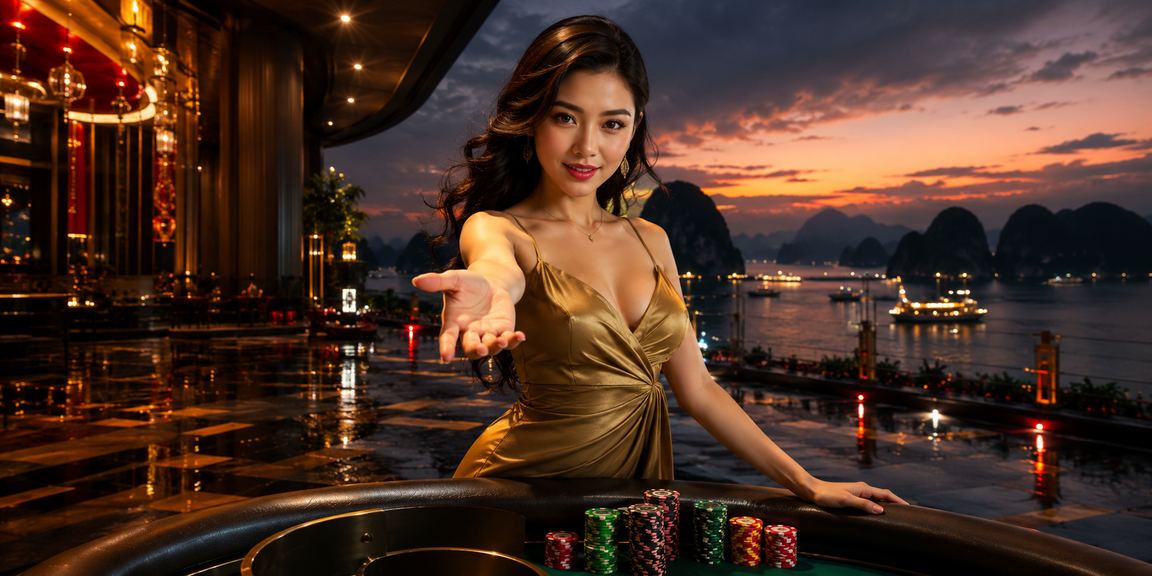 Người dùng VIP kiểm tra tài khoản casino an toàn tại vịnh Hạ Long
